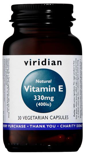 330 mg natural vitamin E (400 IU) 30 Vegetable Capsules