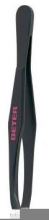 Black Straight Tip Depilatory Tweezers