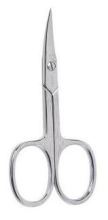 Chrome Curved Nail Manicure Scissors